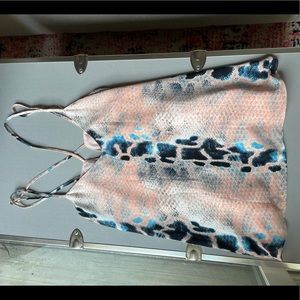 Buddy love snake skin print blouse tank